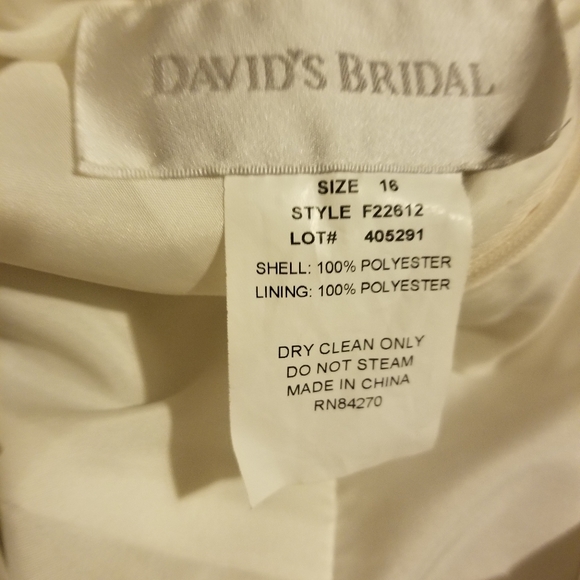 David's bridals maxi wedding dress - Picture 8 of 8